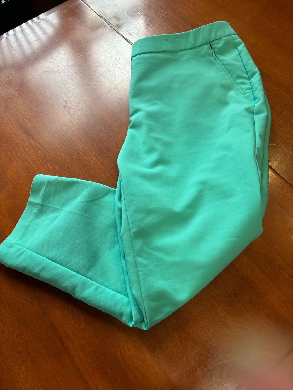 Rafaella Mint Green Pull-On Capris